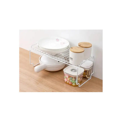 Estante Organizador Alacena Cocina Baño Apilable 39x19x14 Cm V
