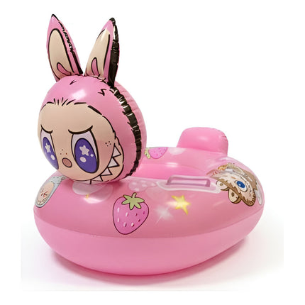 Inflable Salvavida De Monstruos Con Asiento Y Agarraderas Rosa