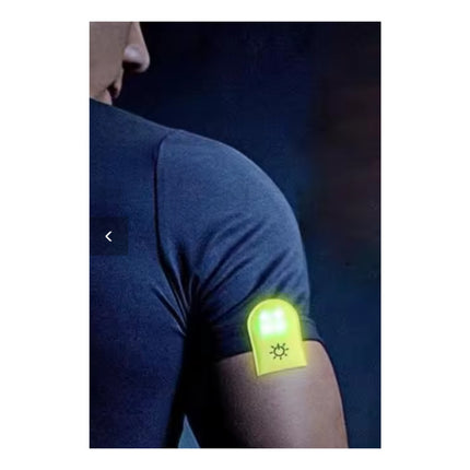 Luz Reflectiva A Pila Clip Magnetico Fluorescente Naranja Fluor