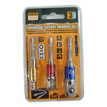 Punta Adaptadores Llave Impacto Atornillador 1/4 3/8 1/2 Pul