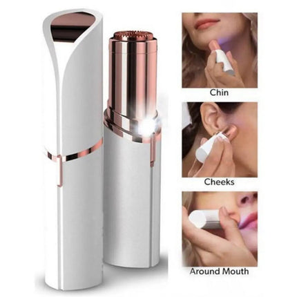 Removedor De Vello Facial Femenino Rasurador Usb Blanco
