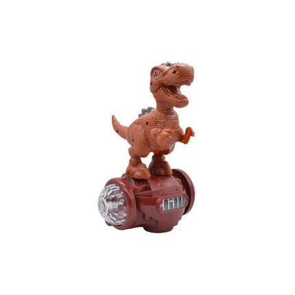 Dinosaurio Con Luz Sonido Y Movimiento 360o Ty366010a Marrón