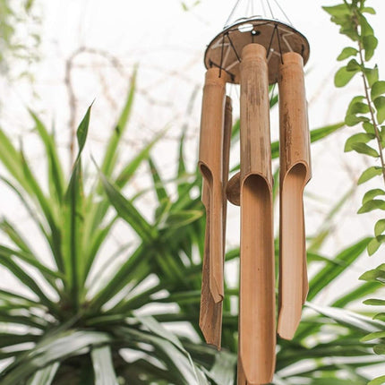 Adorno Llamador De Viento De Madera 85cm Madera