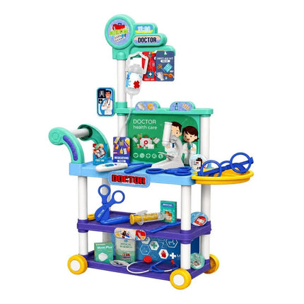 Set Doctor Con Carro Valija  Completa 57 Piezas V