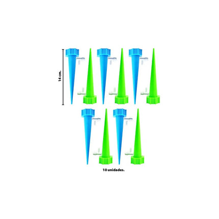 Autoriego Estaca Macetas Goteo Plantas Botellas X 10 Unidad
