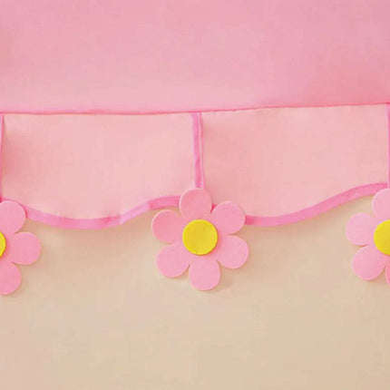 Carpa Casita Para Niños Rosada + Luces Calidas Rosado