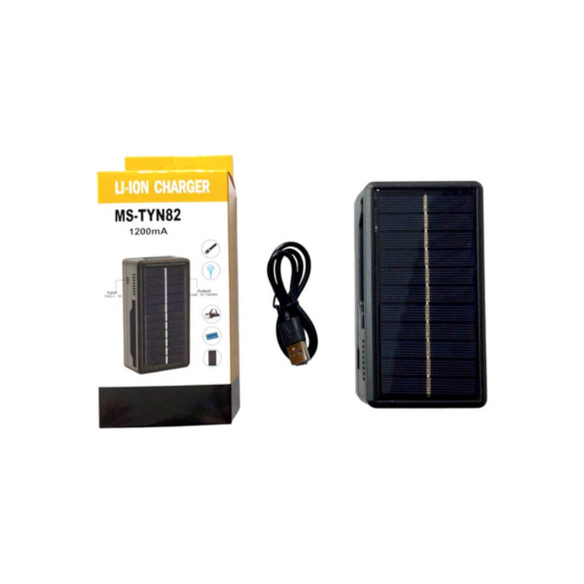 Cargador De Pilas Litio Solar Con Entrada Tipo C Salida Usb