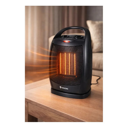 Calentador Estufa Eléctrica Vigore Oscilante 1500w Negro