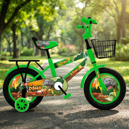 Bicicleta Bonus Dino Rodado 12  Con Ruedas Estabilizadoras Verde 12