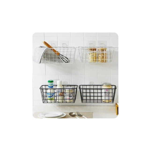 Canasto Organizador Adhesivo Metal Cocina Baño  N/a