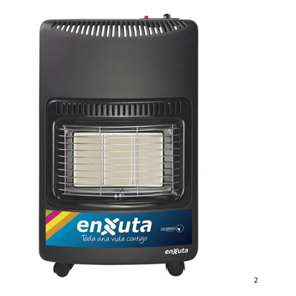 Estufa Gas Con Válvula De Seguridad Y Manguera Encendido Ele - Negro