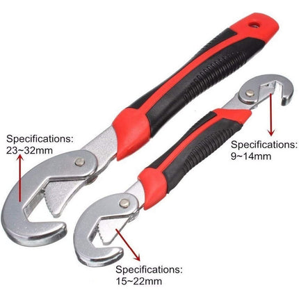 Juego De 2 Llaves Ajustables Portátiles De 9 A 32 Mm, Llave