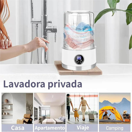 Mini Lavarropas Portátil Recargable 1L - 15W