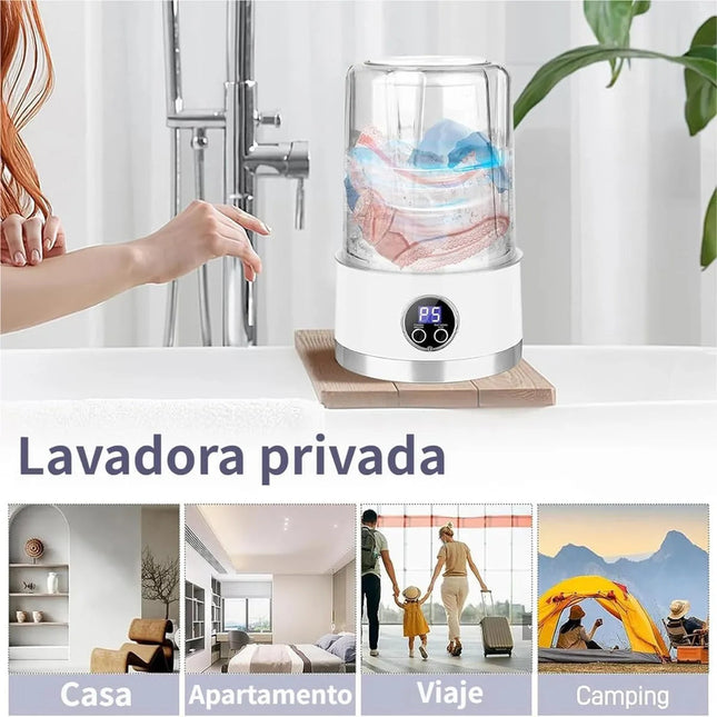 Mini Lavarropas Portátil Recargable 1L - 15W