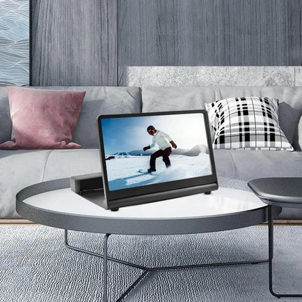 Amplificador De Pantalla Celular Con Bluetooth Y Parlantes Negro