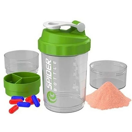 Vaso Para  Batidos De Proteina - Compartimiento Pastillas