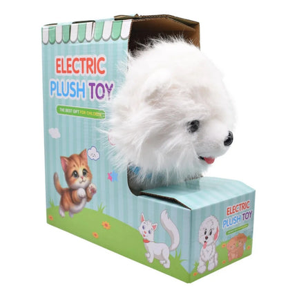 Perro Blanco De Peluche Interactivo 25x26cm. Ty364967 Blanco