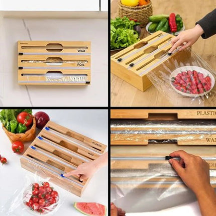 Porta Rollo De Cocina Genérica Genérico Madera