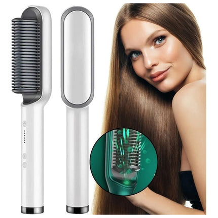 Cepillo Alisador De Pelo Antiquemadura 5 Niveles De Calor