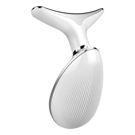 Masajeador Térmico De Cuello Y Rostro Terapia De Luz E Iones Blanco