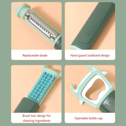 Destapador Pelador  Cortador  Cepillo  Multifunción  Agua