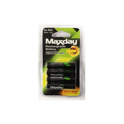 Pilas Maxday Packx4 Aaa Recargable 2800mah