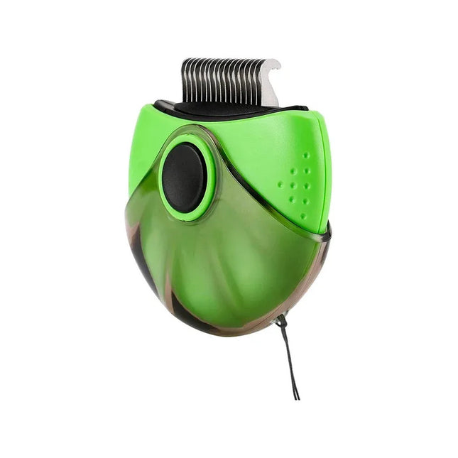 Cepillo 3 En 1 Para Mascotas Con Cabezal Giratorio Verde Verde