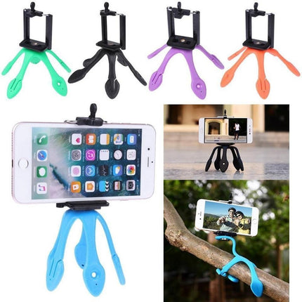 Mini Trípode Pulpo + Adaptador Universal Para Celulares
