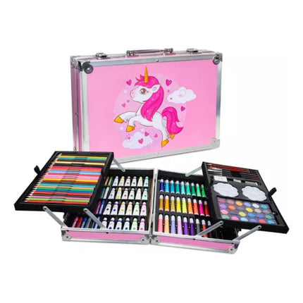 Set De Arte Infantil En Valija De Aluminio Con 145 Piezas