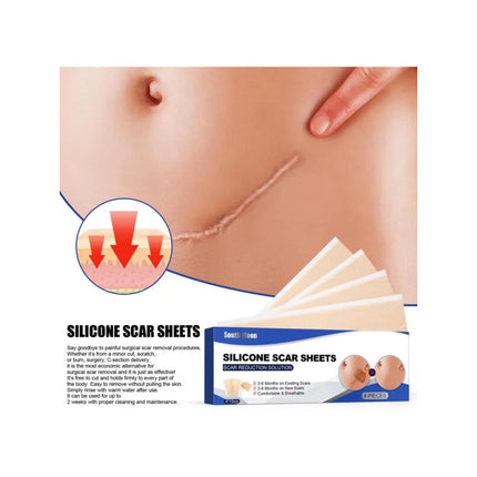 Parche Reductor De Cicatrices X4 Pcs. Silicone Scar Beige