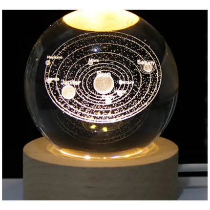 Lámpara Bola De Cristal De Galaxia 6 Cm Diámetro X
