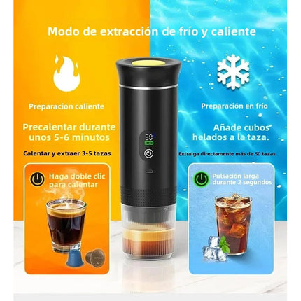 Cafetera Portatil Espresso 3 En 1 Para Capsulas Gris