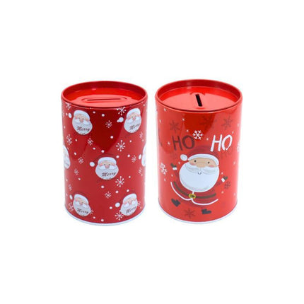 Alcancía De Metal Diseño Navideño 12x8cm Ccm00637 Ge