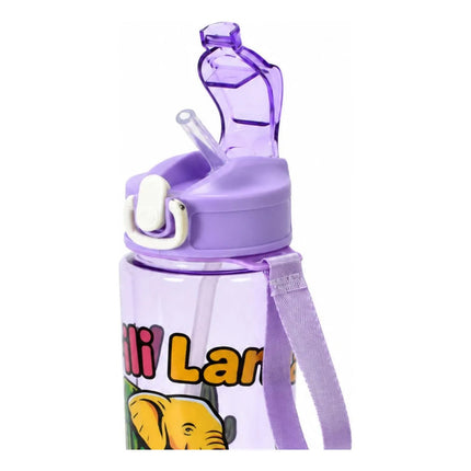 Botella Plástica Con Personajes 650ml Varios