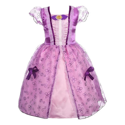 Disfraz Infantil Vestido De Princesa Lila
