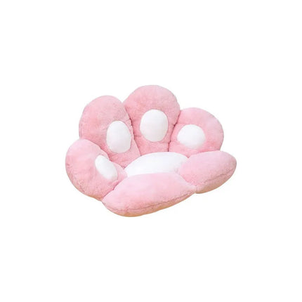Almohadón Pata De Gato - Asiento Puff Peluche Huella V 1