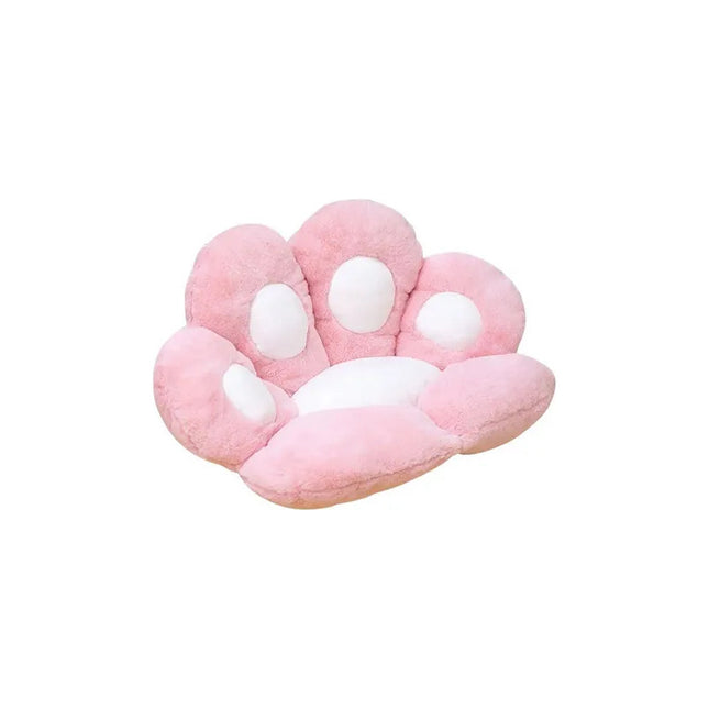 Almohadón Pata De Gato - Asiento Puff Peluche Huella V 1