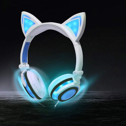 Auricular Vincha  Orejas Gato C/luces Led Colores  Varios