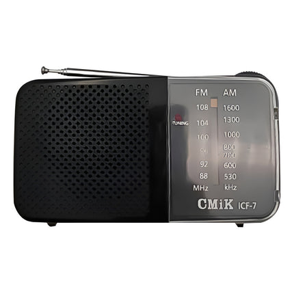 Radio Portatil Am/fm Medidas: 12.1 X 7 Cm Negro