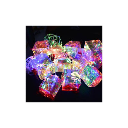 Cortina De Luz Led Con Cubos 3mts. Multicolor Ccm00683 Rgb