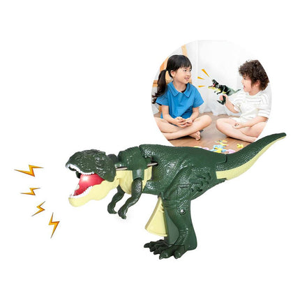 Dinosaurio Jurasico Pistola Con Movimiento Verde