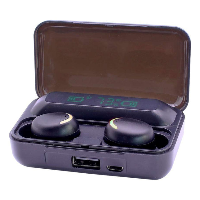 Auricular Inalambrico Tws Bluetooth Tws F9-5 Negro Negro
