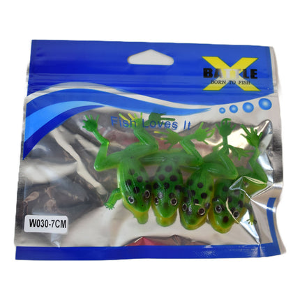 Señuelos Para Pesca Ranas X4 Unidades 6.5cm V
