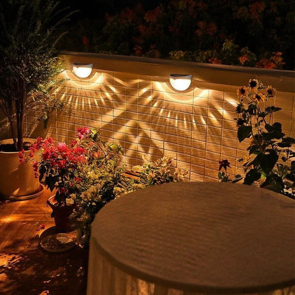 Foco Aplique Solar Led Decoración Fotocélula Cálida X Unidad