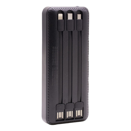 Cargador De Emergencia Power Bank C/3 Cables 13000 Mah