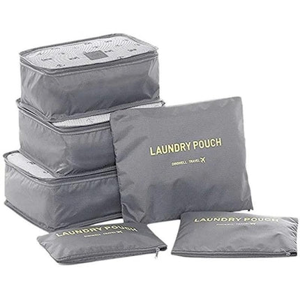 Set 6 En 1 Organizador De Viaje Maleta 3 Sobres 3 Cubo Varios
