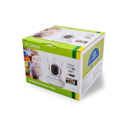 Camara Wifi De Seguridad Robotica 360 º Con Audio Blanco