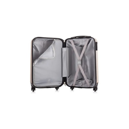 Valija Indra Champagne 55x34,5x23 Cm En Abs Champange