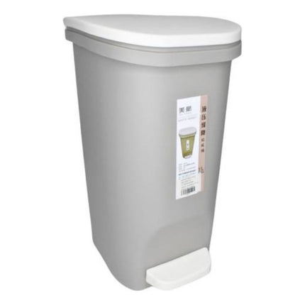Papelera Plástica Gris 15l X