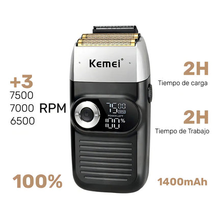 Afeitadora Kemei Km-2026 Negra 2026 Negro 2026